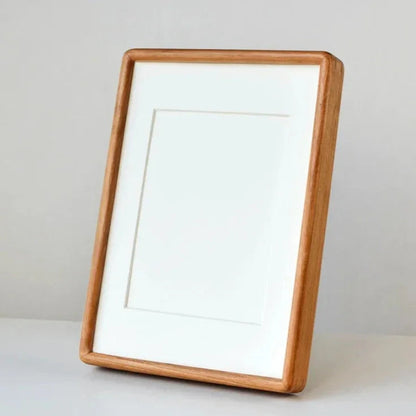 Solid wood photo frame Moktan Sabai, natural oak finish, mortise-tenon handcrafted display on Tampa Home & Garden Store