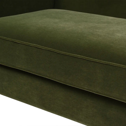 Elaine camel back small space sofa olive green velvet upholstery Unique Piece Furniture on Tampa Home & Garden Store
