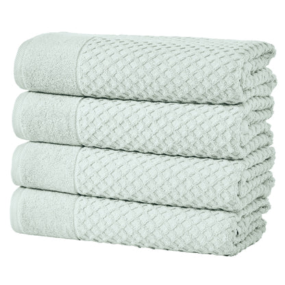 Cotton Diamond Waffle Weave Bath Towel Set