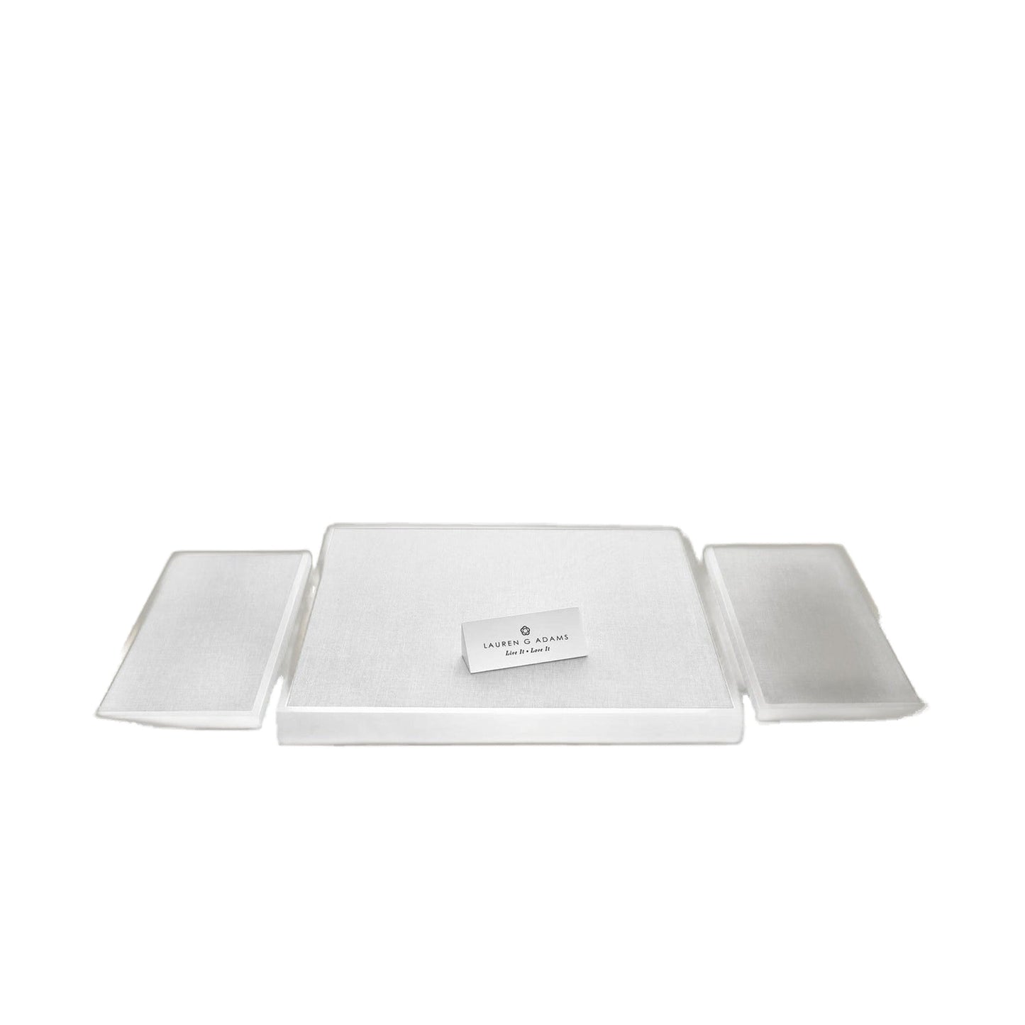 Display Base Set of 3 white jewelry stands by Lauren G Adams on Tampa Home & Garden Store