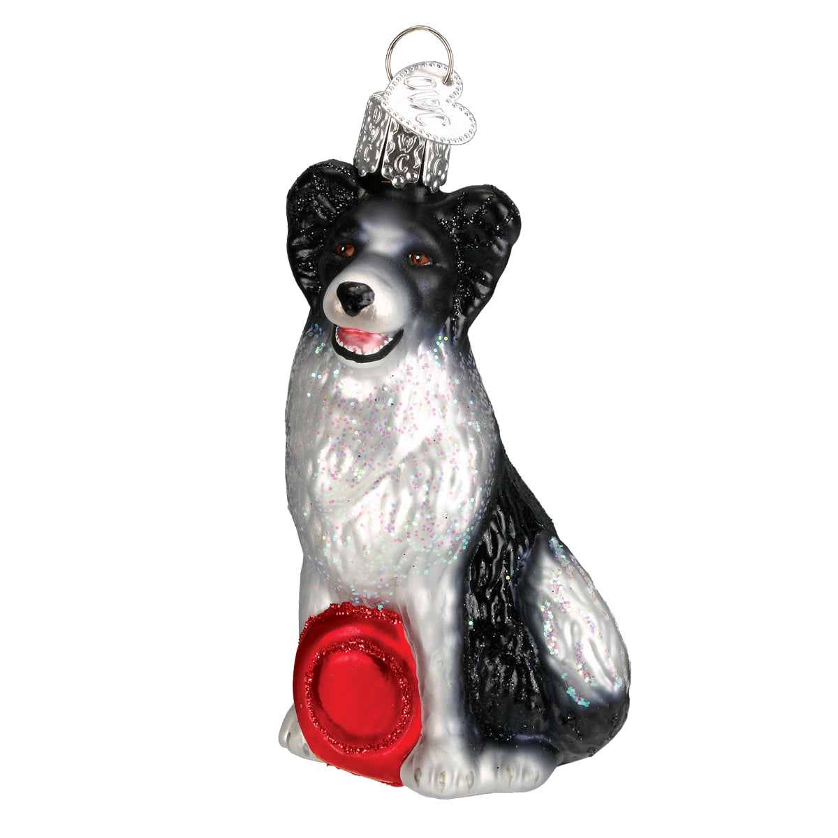 Adorno navideño de Border Collie del Viejo Mundo