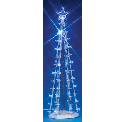 Lighted Silhouette Tree blue 9-inch with star topper and LED lights by The Country Christmas Loft on Tampa Home & Garden Store