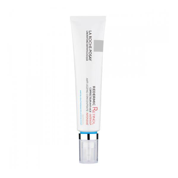 La Roche-Posay Redermic Retinol anti-aging face cream tube, clear cap with blue accent on Tampa Home & Garden Store