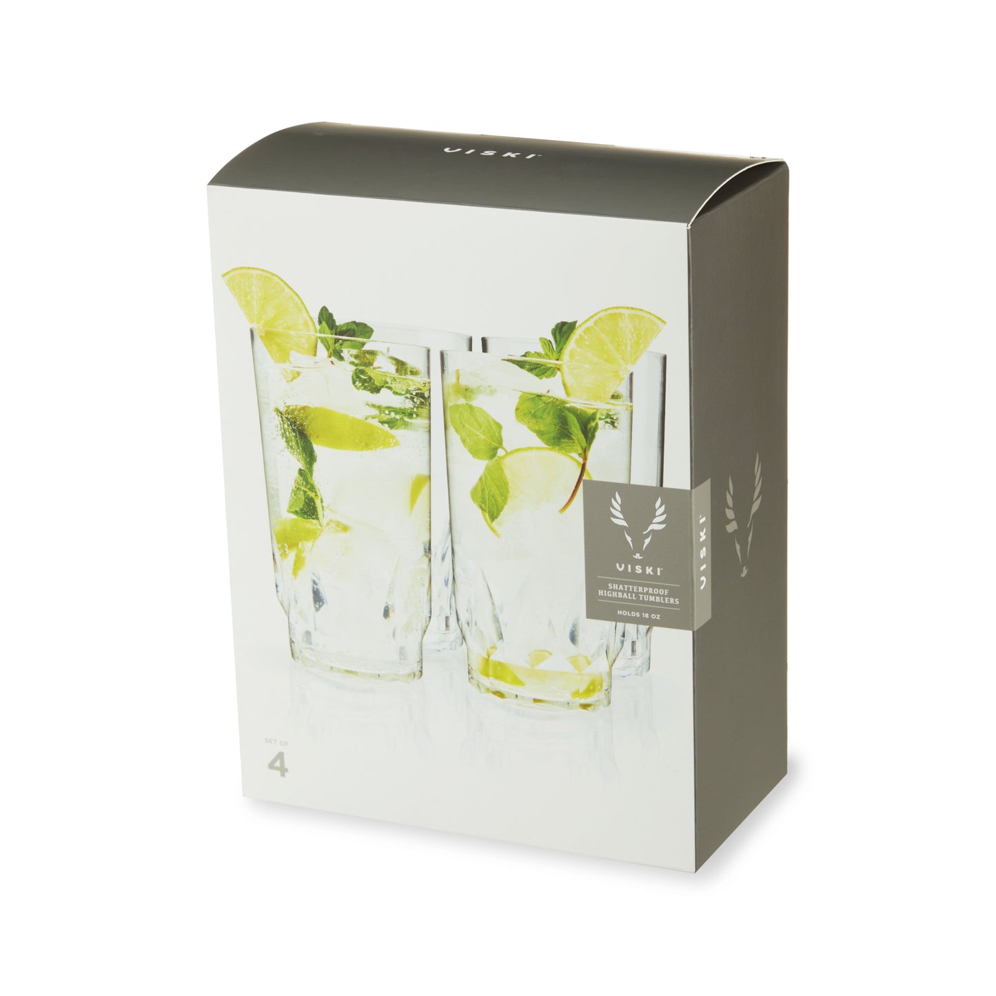 Shatterproof Acrylic Highball Glass Set Of Four