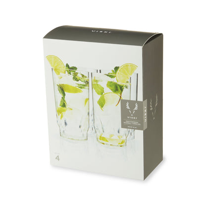 Shatterproof Acrylic Highball Glass Set Of Four