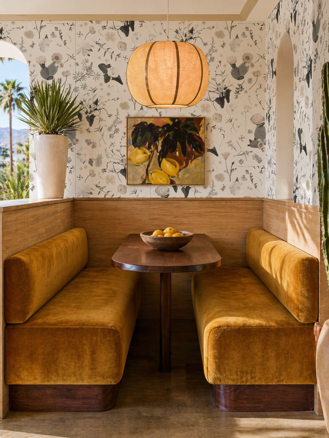 California Native Wallpaper, muted white