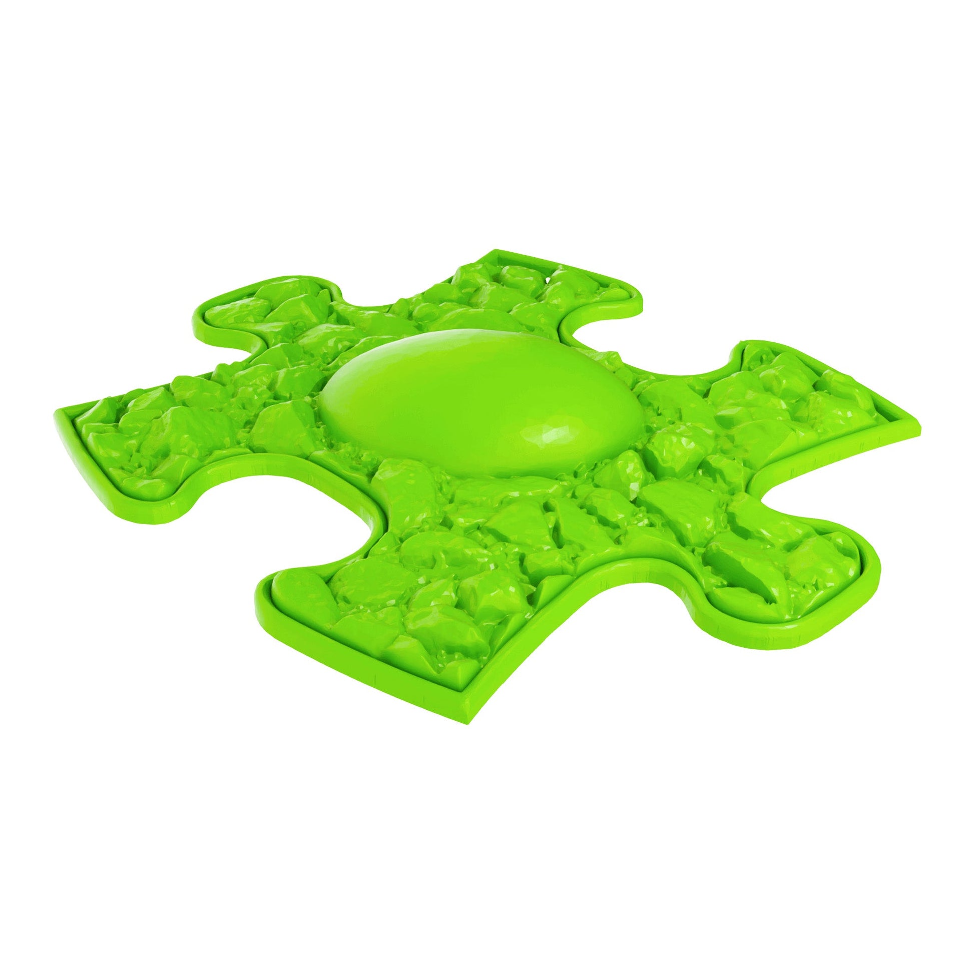 Ocean Sensory Playmat Set lime green modular play mats with textured surfaces TINNITOTS on Tampa Home & Garden Store