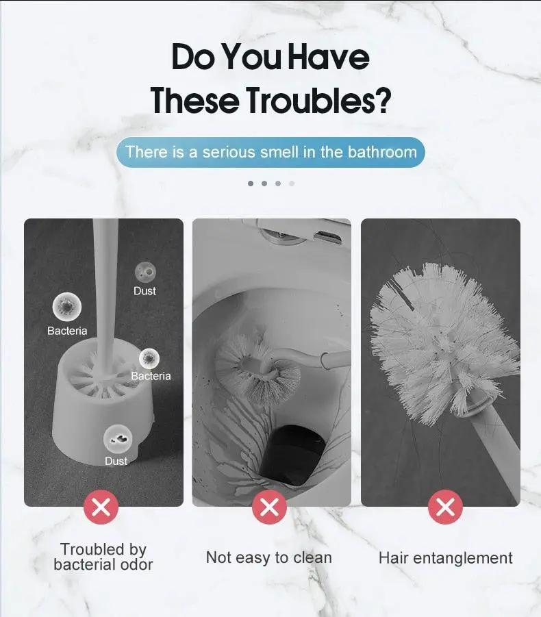 Disposable Toilet Brush With Cleaning Liquid Kit
