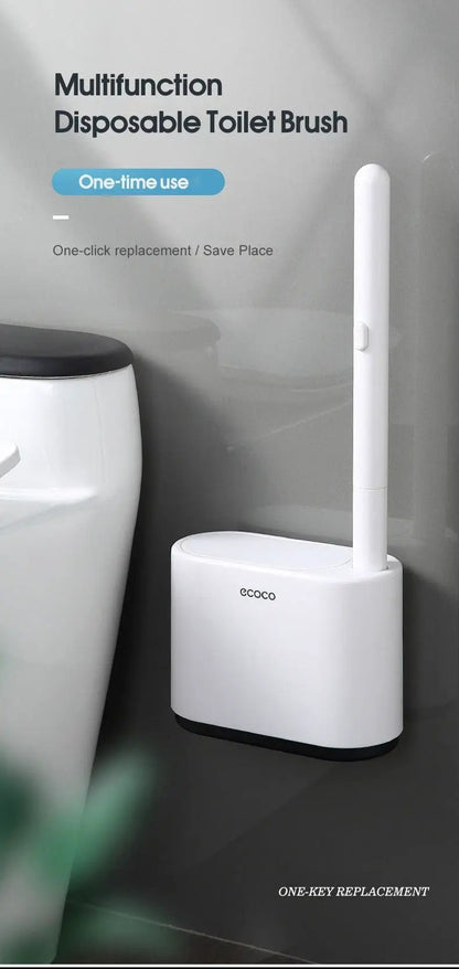 Disposable Toilet Brush With Cleaning Liquid Kit