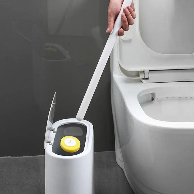Disposable Toilet Brush With Cleaning Liquid Kit