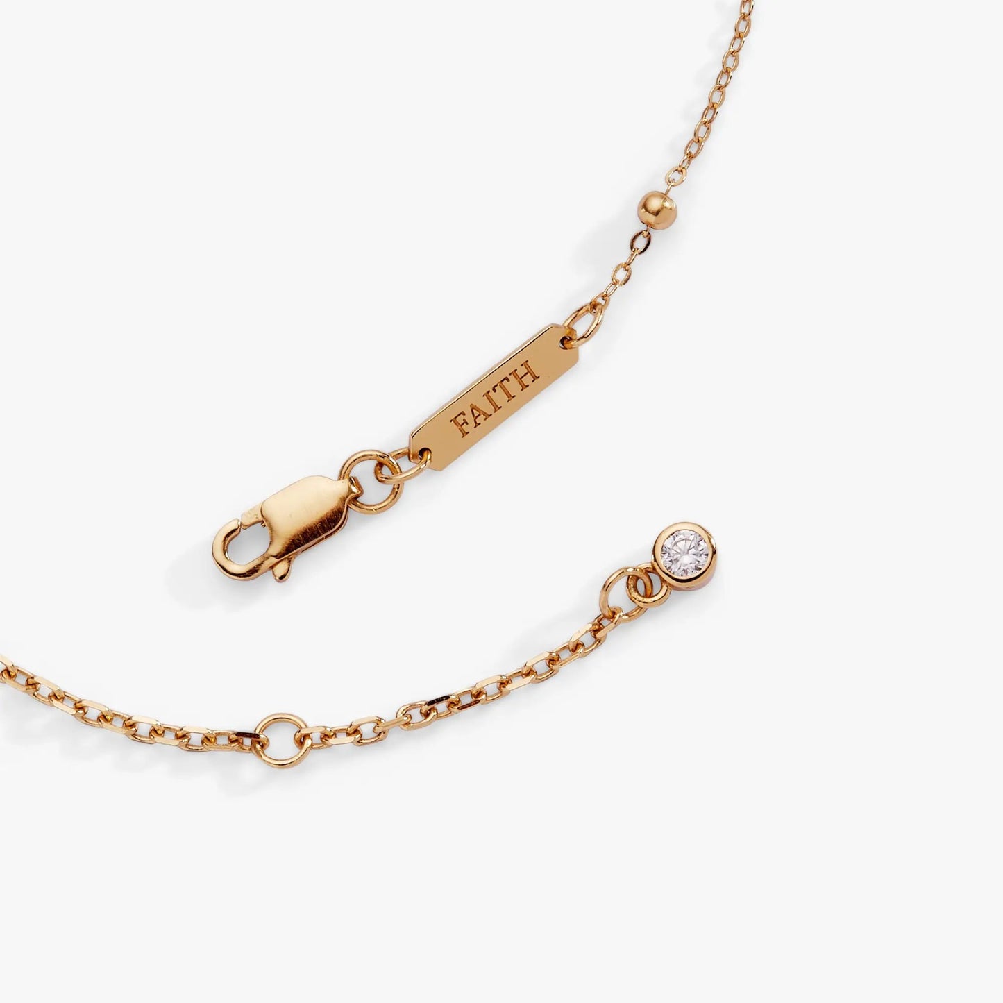 Cross Pave Crystal Beaded Strand Bracelet