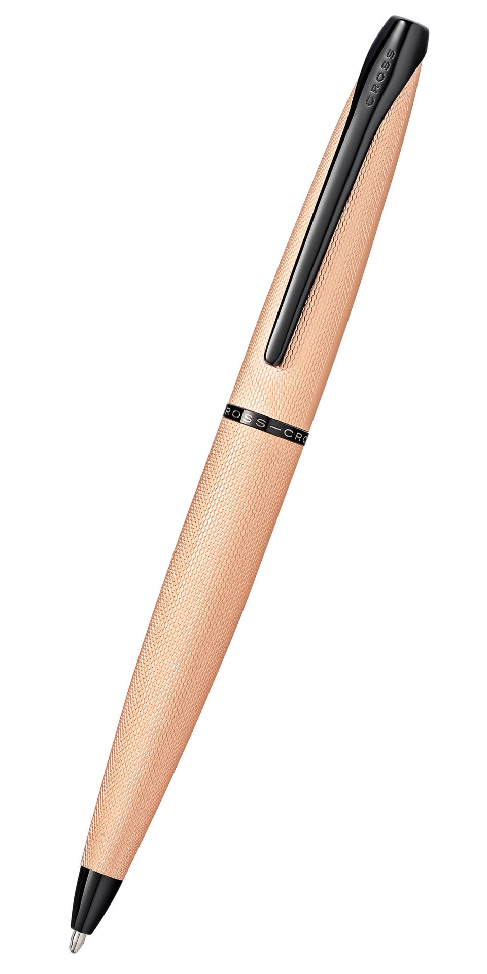 ATX brushed rose-gold ballpoint pen with black clip by A.T. Cross on Tampa Home & Garden Store