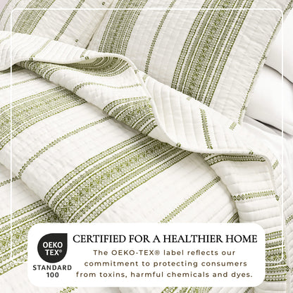 The Classic Reversible Stripe Farmhouse Quilt