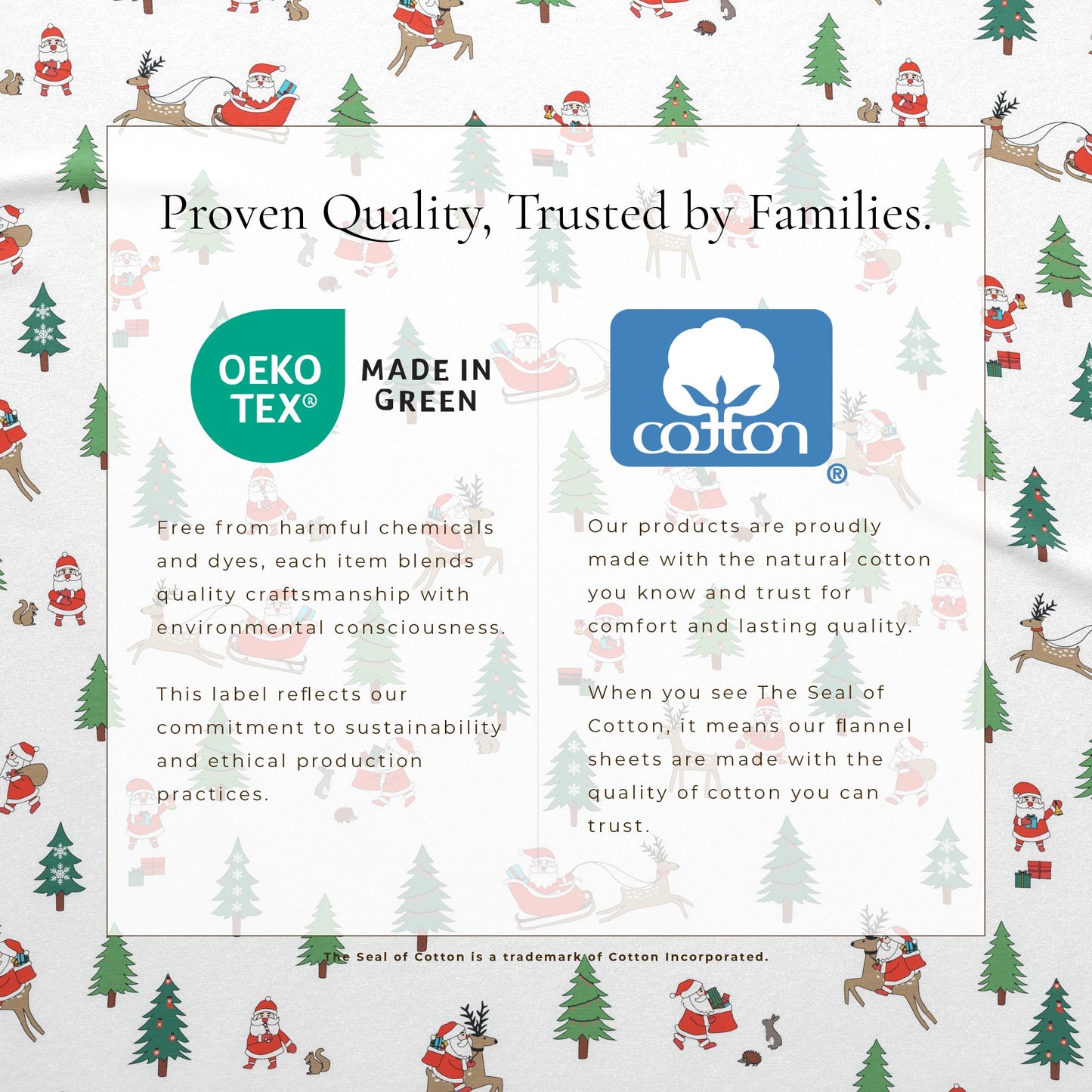 Soft and Plush Turkish Cotton Christmas Sheets