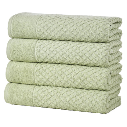Cotton Diamond Waffle Weave Bath Towel Set