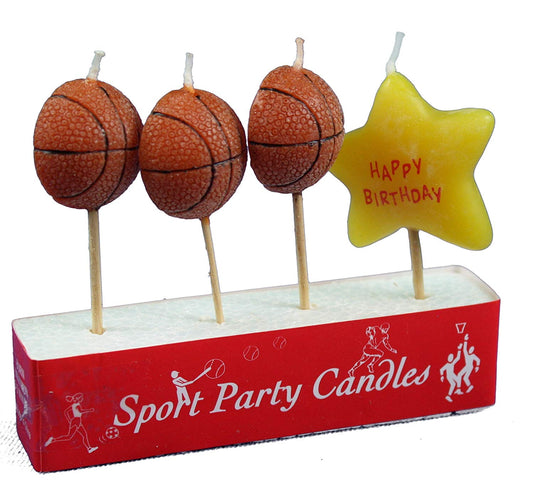 Happy Birthday Cake Candles - Basketball - Tampa Home & Garden Store