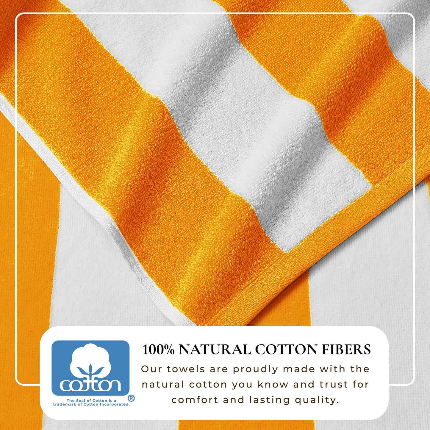 Cotton And Velour Cabana Stripe Beach Towel