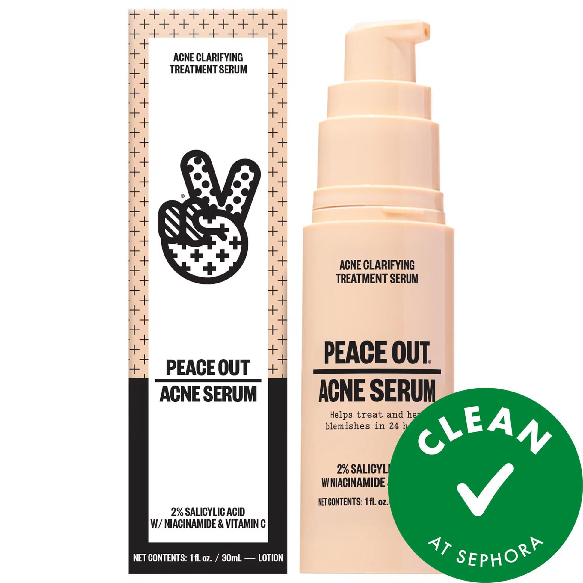 Face serum The Ordinary Salicylic Acid Acne Treatment Serum bottle in peach with serum label on Tampa Home & Garden Store