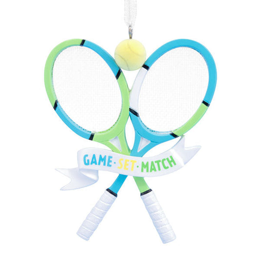Tennis Racquets Hallmark Ornament - Tampa Home & Garden Store