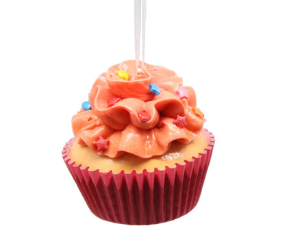 Décorations pour cupcakes en forme de fleurs - Rose clair avec des paillettes décoratives