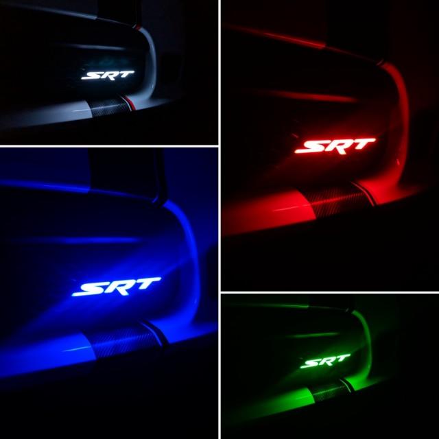 LED badge emblem for Dodge SRT RGBW Flow Series by AutoLEDTech.com with RGBW illumination on Tampa Home & Garden Store