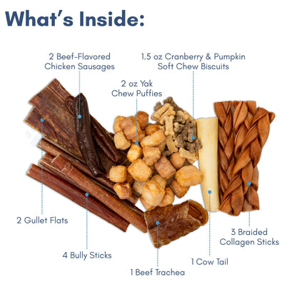 Plateau de friandises pour chiens Country Living Bark-Uterie – Assortiment de gâteries naturelles inspirées de la charcuterie | Ingrédient unique, riche en protéines, sans céréales | Pour toutes races et toutes tailles