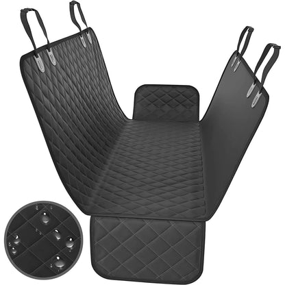 DailySale dog rear seat cover hammock, quilted black waterproof anti-slip car seat protector on Tampa Home & Garden Store
