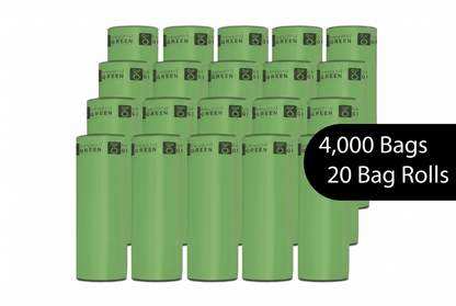 sacs à déjections canines beyondGREEN – Format vrac – 200 sacs en rouleau avec mandrin – Fabriqués aux États-Unis, anti-fuites, rouleaux pliés