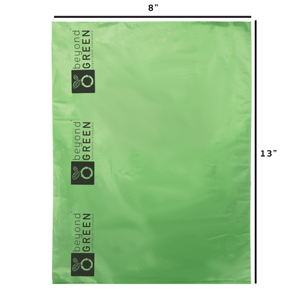sacs à déjections canines beyondGREEN – Format vrac – 200 sacs en rouleau avec mandrin – Fabriqués aux États-Unis, anti-fuites, rouleaux pliés