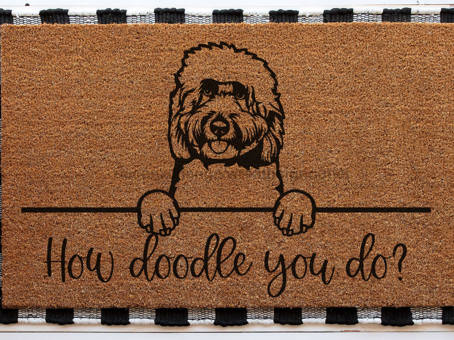 Doodle Door Mat - Funny Door Mat - 30x18" Coir Door Mat - DECOE-CM-401