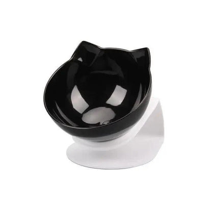 Double Non Slip Cat Bowls and Silicone Mat by Stevvex, black bowls on white silicone mat on Tampa Home & Garden Store