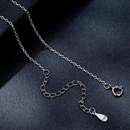 925 Sterling Silver Moissanite Necklace 39cm+5cm length with lobster clasp by Bids.com on Tampa Home & Garden Store