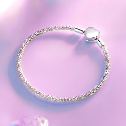 925 Sterling Silver Bracelet 17.0cm inner diameter for women, mesh band on Tampa Home & Garden Store