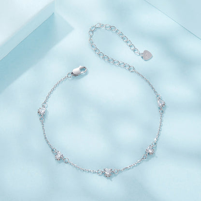 Bracelet, 925 sterling silver with pavé CZ stones and white gold plating, by Bids.com on Tampa Home & Garden Store