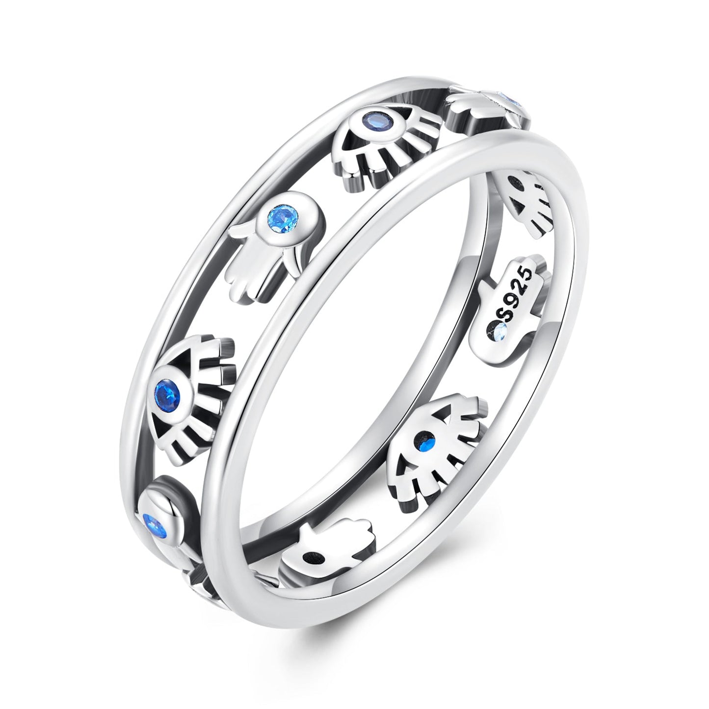 925 Sterling Silver Oxidized Ring with pavé CZs and flower motif, size 6 for women, Bids.com on Tampa Home & Garden Store