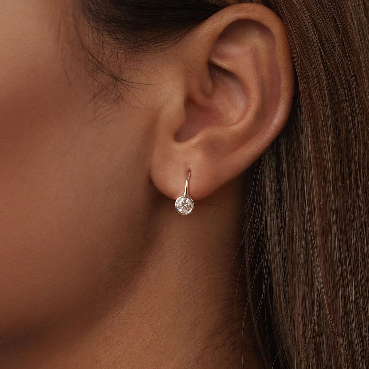 925 Sterling Silver Moissanite Earrings 0.50 ct drop style for Women by Bids.com on Tampa Home & Garden Store