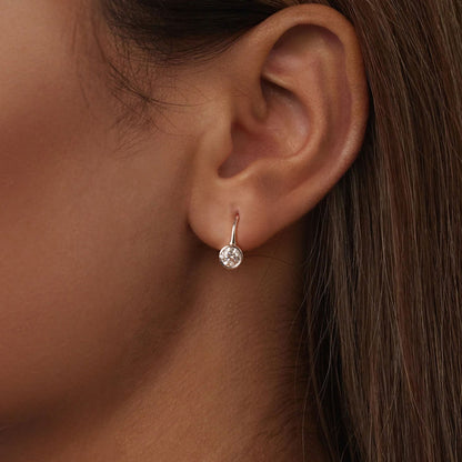 925 Sterling Silver Moissanite Earrings 0.50 ct drop style for Women by Bids.com on Tampa Home & Garden Store