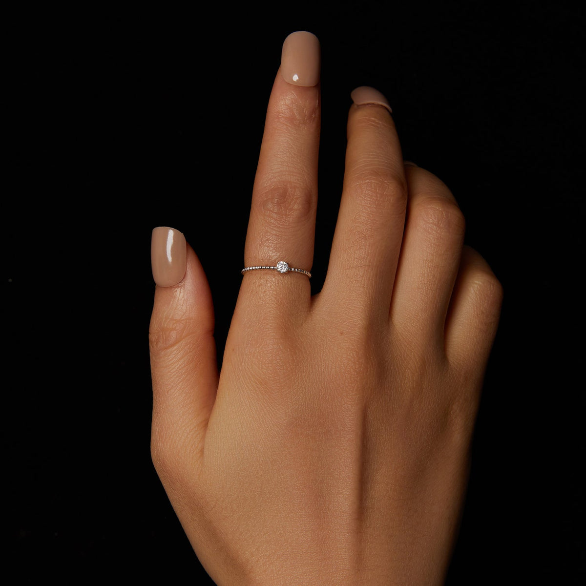 925 Sterling Silver Moissanite Ring for Women 3mm solitaire, size 6 by Bids.com on Tampa Home & Garden Store