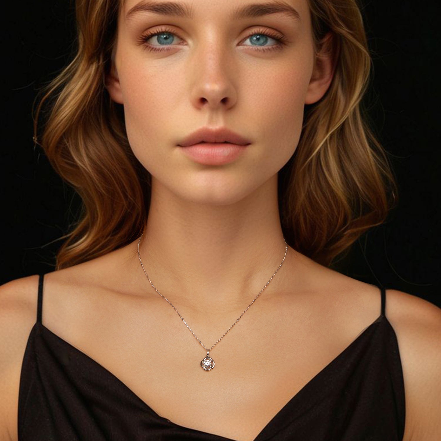 Moissanite Necklace 0.5-carat 925 Sterling Silver with White Gold Plating by Bids.com for Women on Tampa Home & Garden Store
