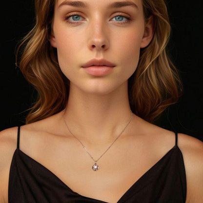 Moissanite Necklace 0.5-carat 925 Sterling Silver with White Gold Plating by Bids.com for Women on Tampa Home & Garden Store