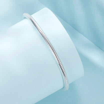 Bracelet 925 sterling silver oxidized finish with snake chain, 14mm width for women on Tampa Home & Garden Store