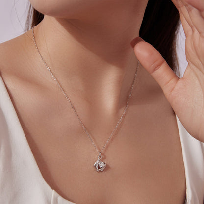 925 Sterling Silver Moissanite Necklace white gold plated 40+5cm length Bids.com on Tampa Home & Garden Store