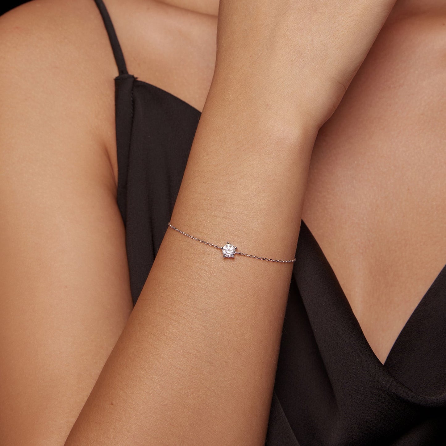 S925 Sterling Silver Moissanite Bracelet 15+3cm for Women by Bids.com on Tampa Home & Garden Store