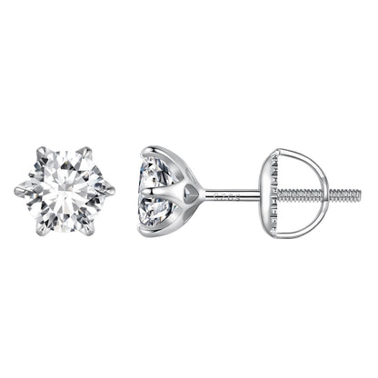 Earrings S925 Sterling Silver Moissanite stud earring 2.00ct on Tampa Home & Garden Store