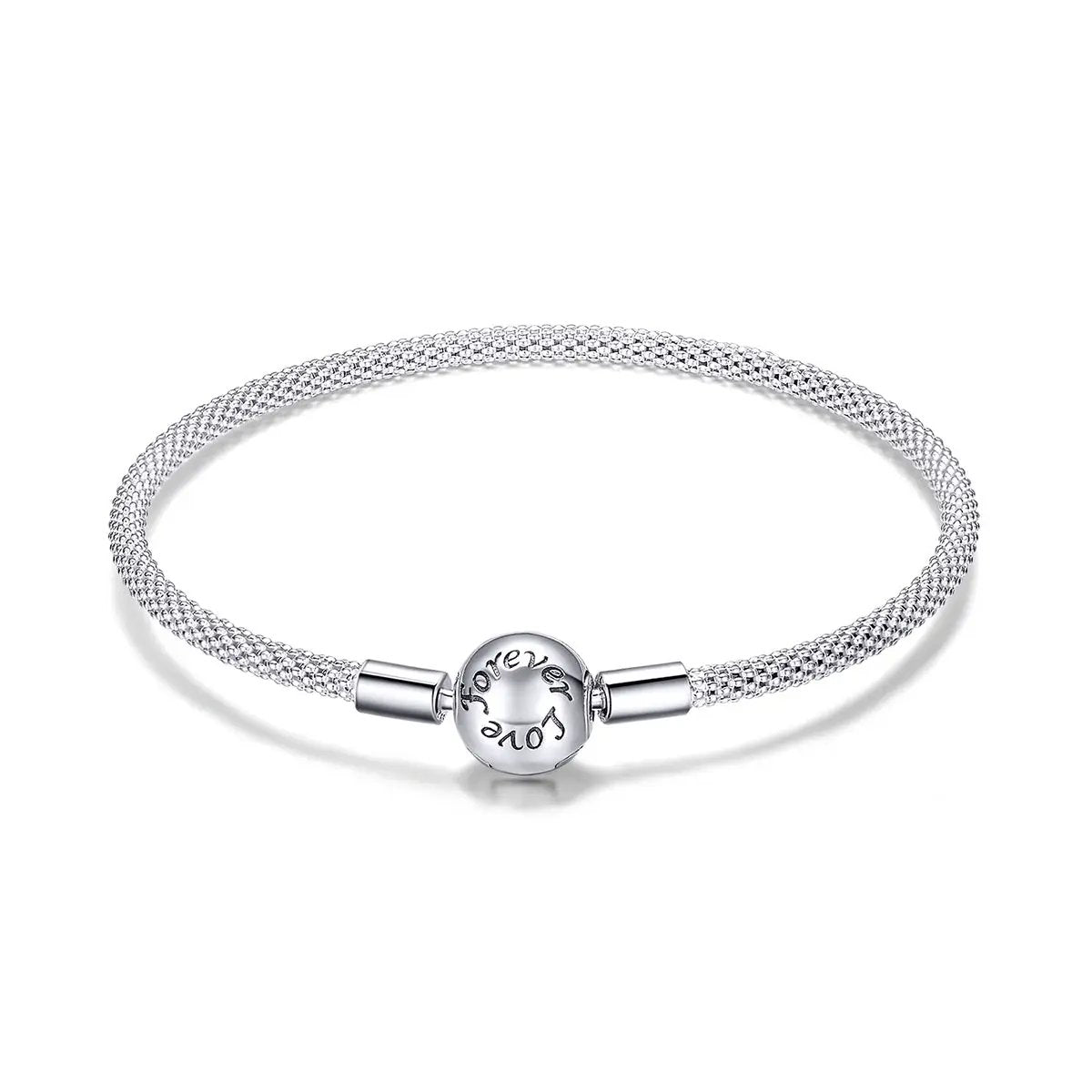 925 Sterling Silver SCB Bracelet size 17.0cm with engraved round charm Bids.com on Tampa Home & Garden Store