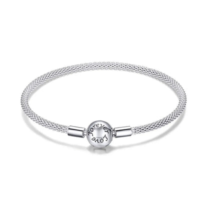 925 Sterling Silver SCB Bracelet size 17.0cm with engraved round charm Bids.com on Tampa Home & Garden Store