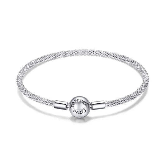 925 Sterling Silver SCB Bracelet size 17.0cm with engraved round charm Bids.com on Tampa Home & Garden Store