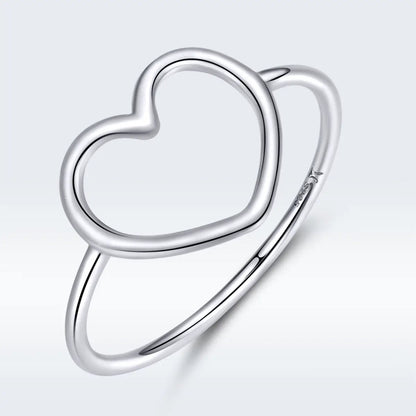 Sterling silver plated ring with heart open design, size 6 for women, Bids.com on Tampa Home & Garden Store