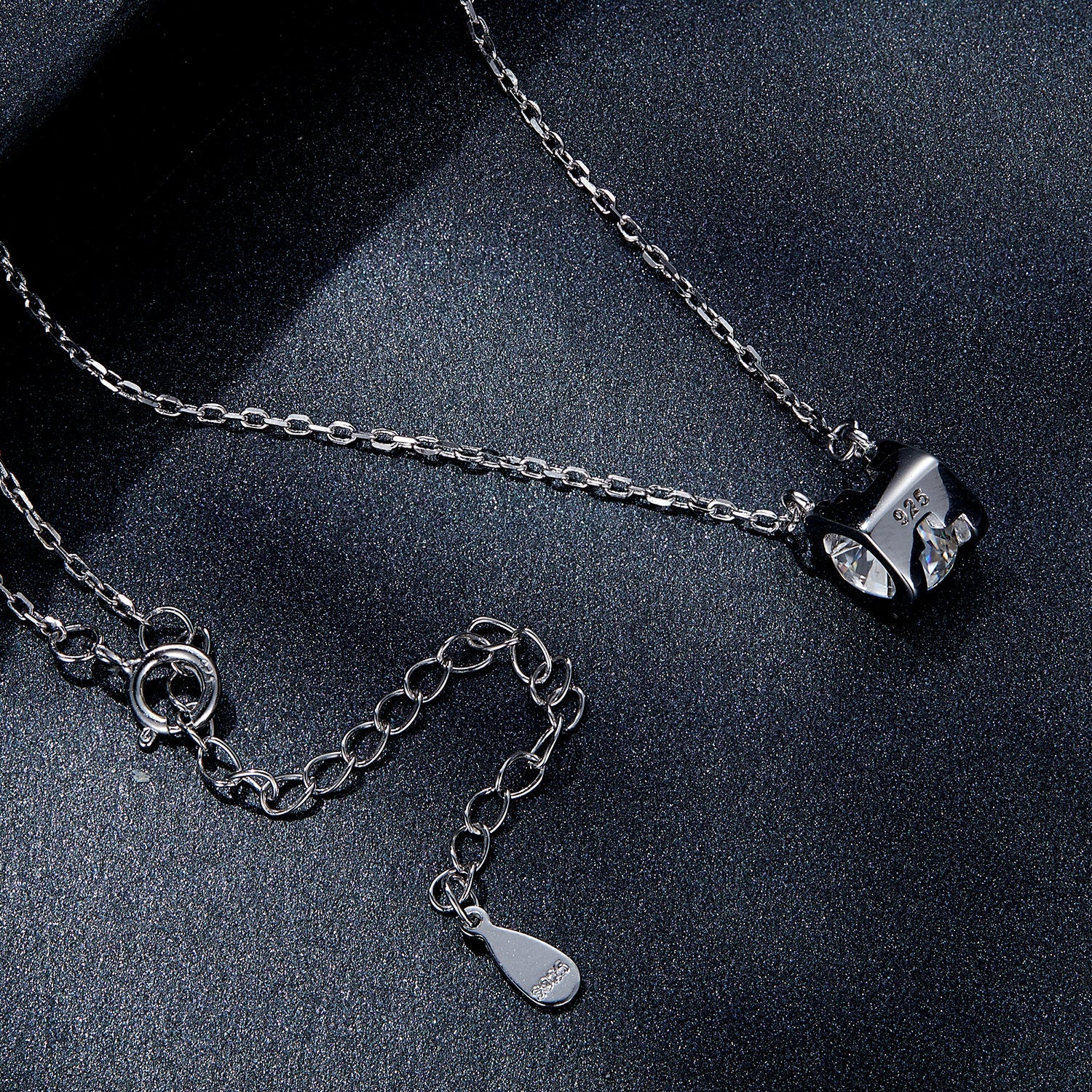 Necklace 925 Sterling Silver Moissanite 0.65ct pendant for women by Bids.com on Tampa Home & Garden Store