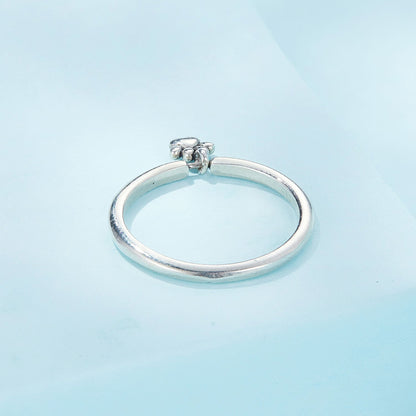 925 sterling silver oxidized paw print ring size 6 for women by Bids.com on Tampa Home & Garden Store